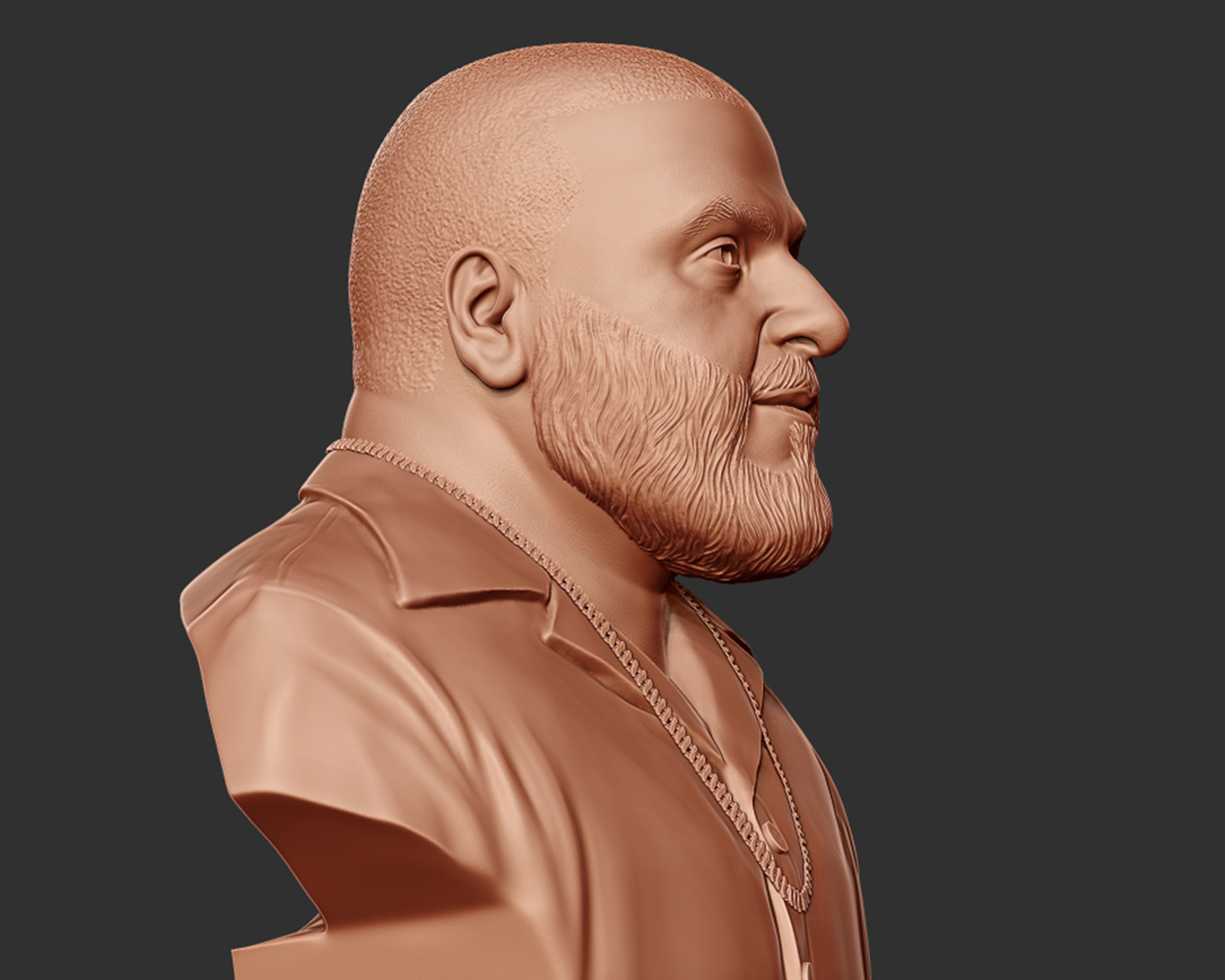 DJ Khaled Portrait Sculpture 3D print model_16