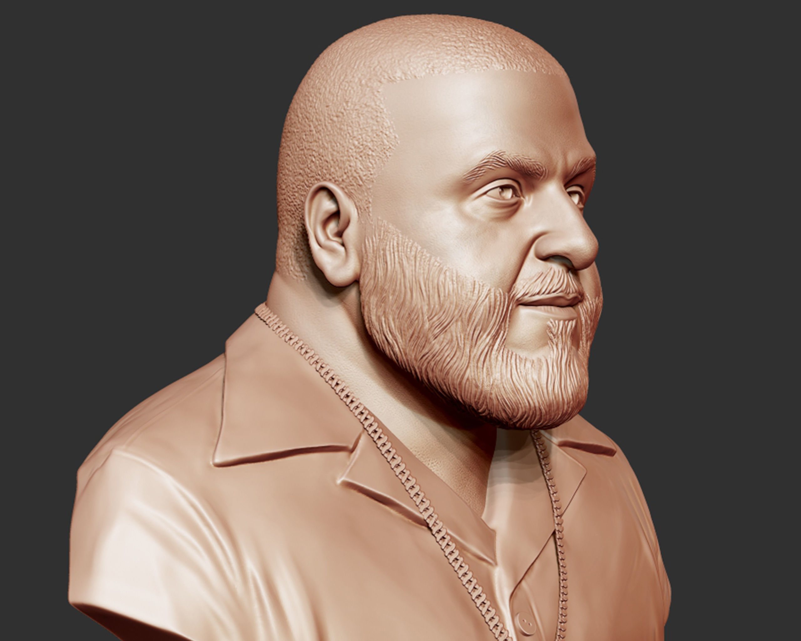 DJ Khaled Portrait Sculpture 3D print model_8