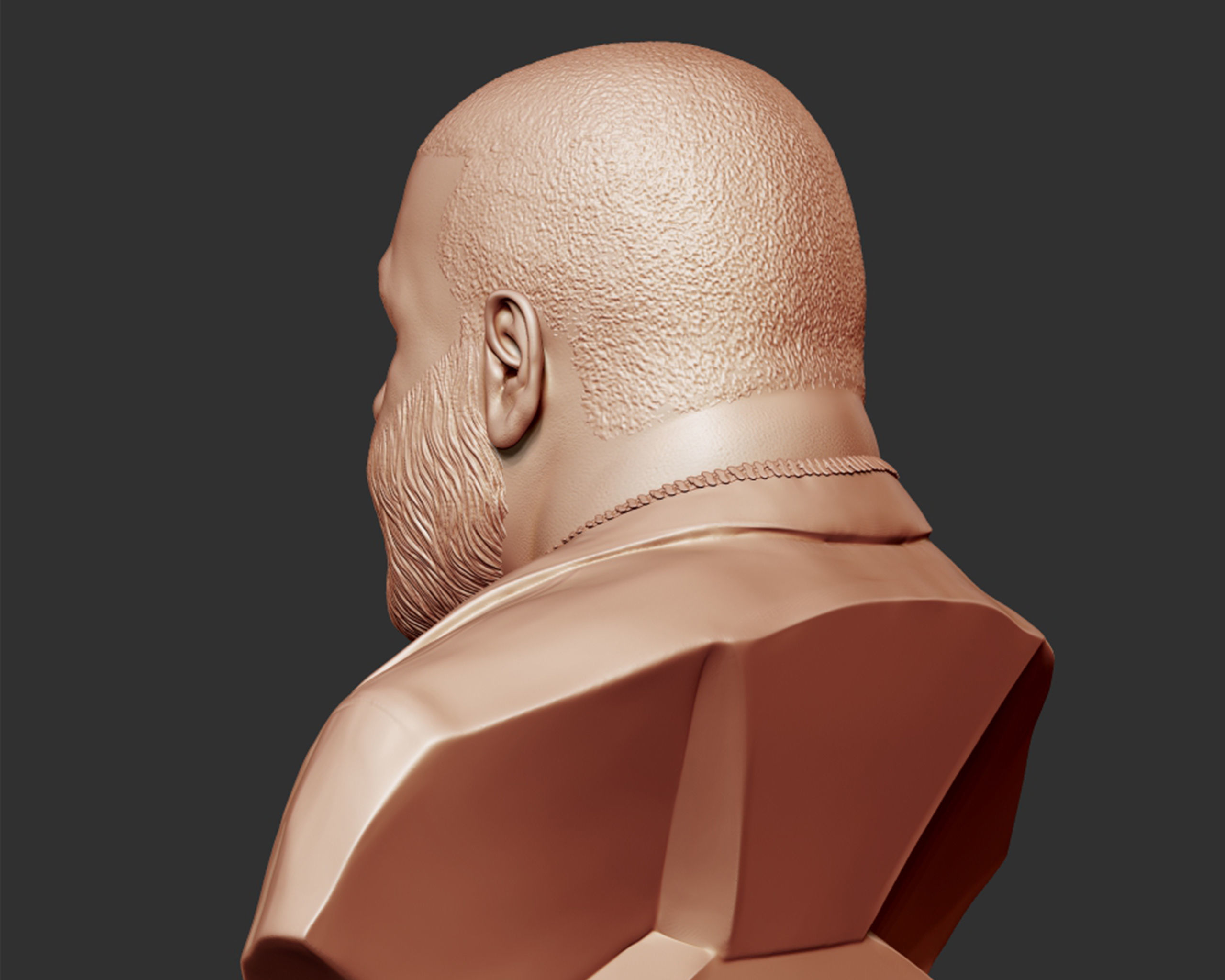 DJ Khaled Portrait Sculpture 3D print model_5