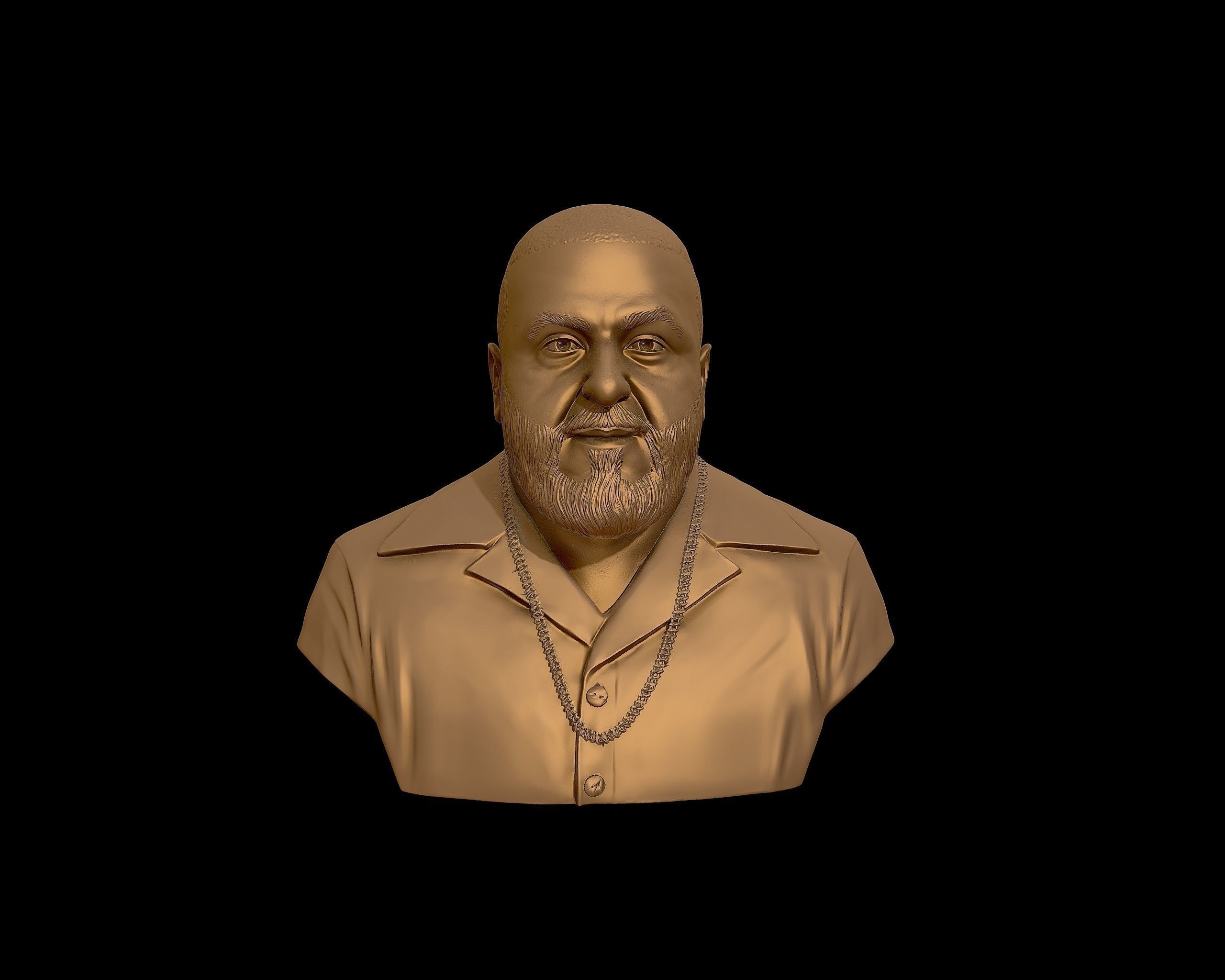 DJ Khaled Portrait Sculpture 3D print model_30