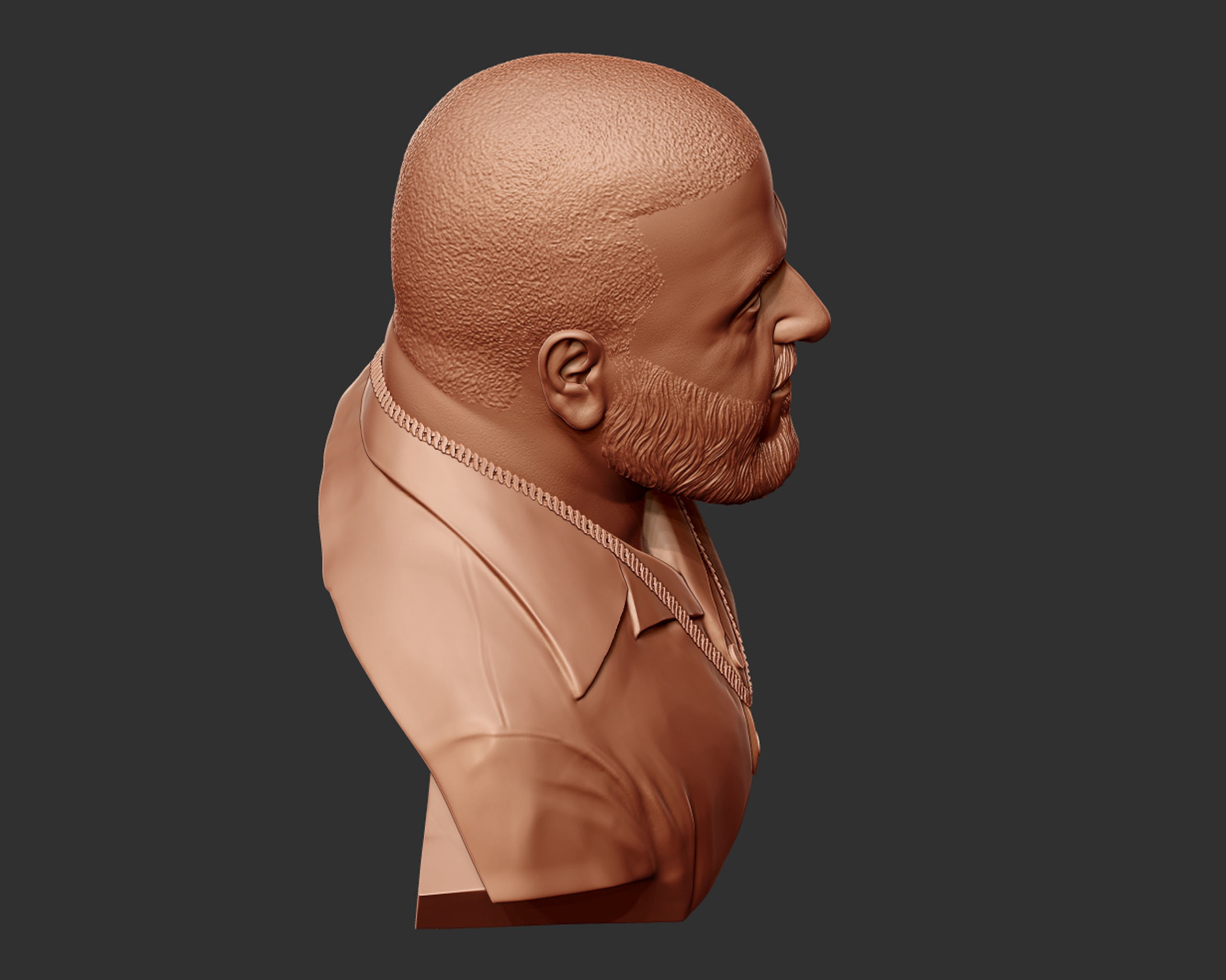 DJ Khaled Portrait Sculpture 3D print model_15