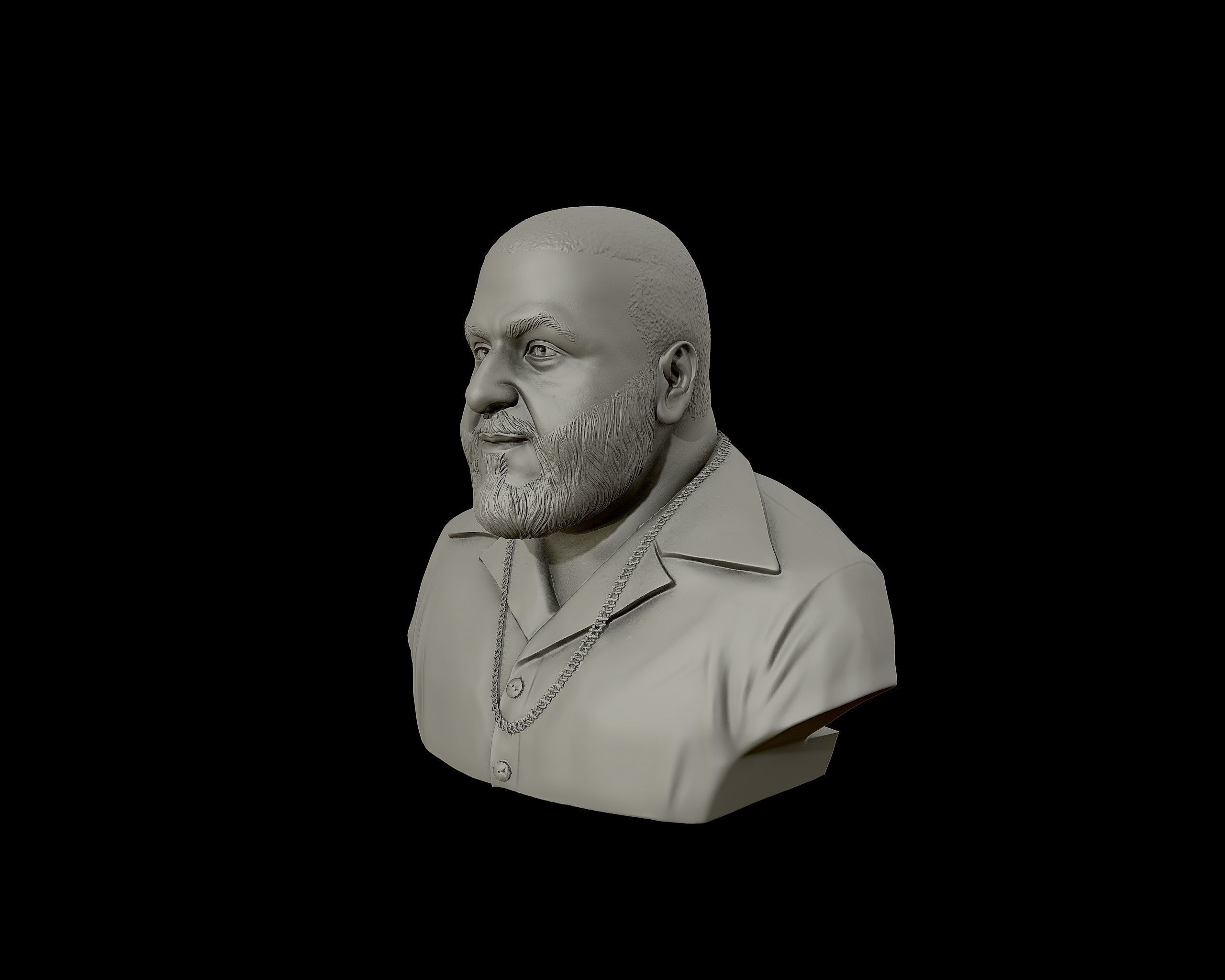 DJ Khaled Portrait Sculpture 3D print model_23