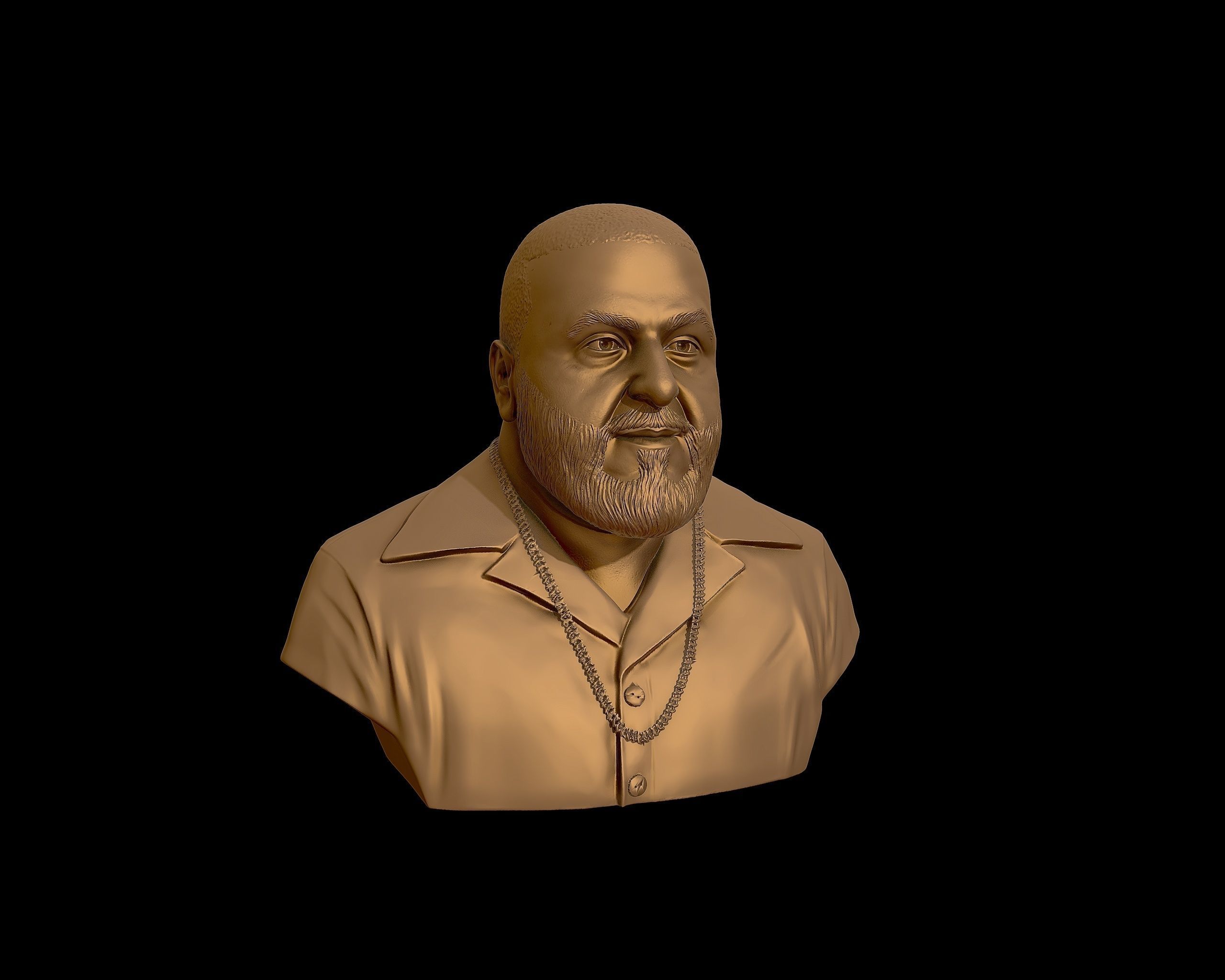 DJ Khaled Portrait Sculpture 3D print model_28
