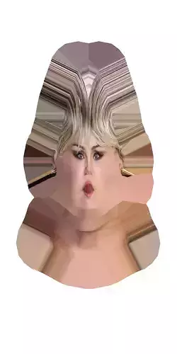 Miley Cyrus Head and Texture 3D model