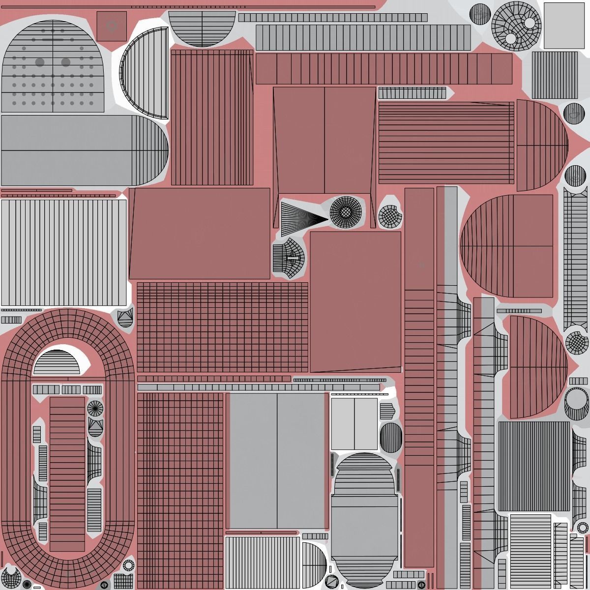 Red Espresso Machine Low-poly 3D model_10