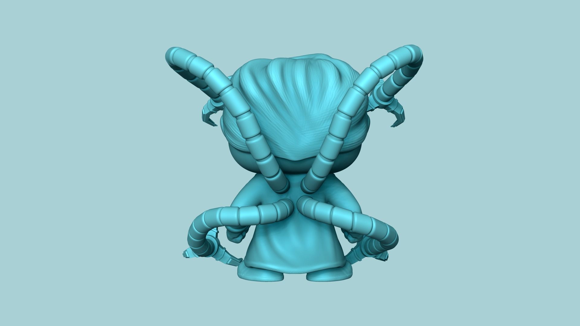 Doctor Octopus - Spider Man - Chibi Funko Style 3D print model_3