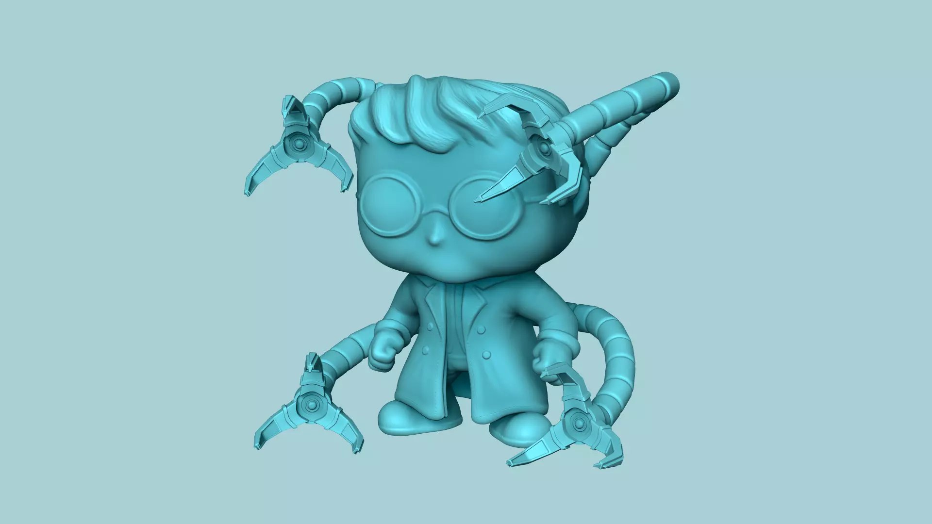 Doctor Octopus - Spider Man - Chibi Funko Style 3D print model_0