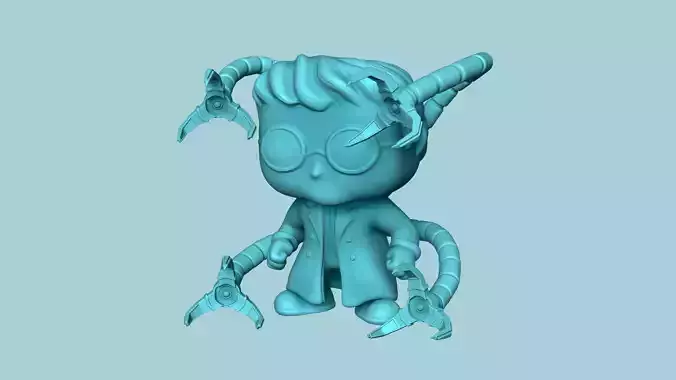 Doctor Octopus - Spider Man - Chibi Funko Style 3D print model