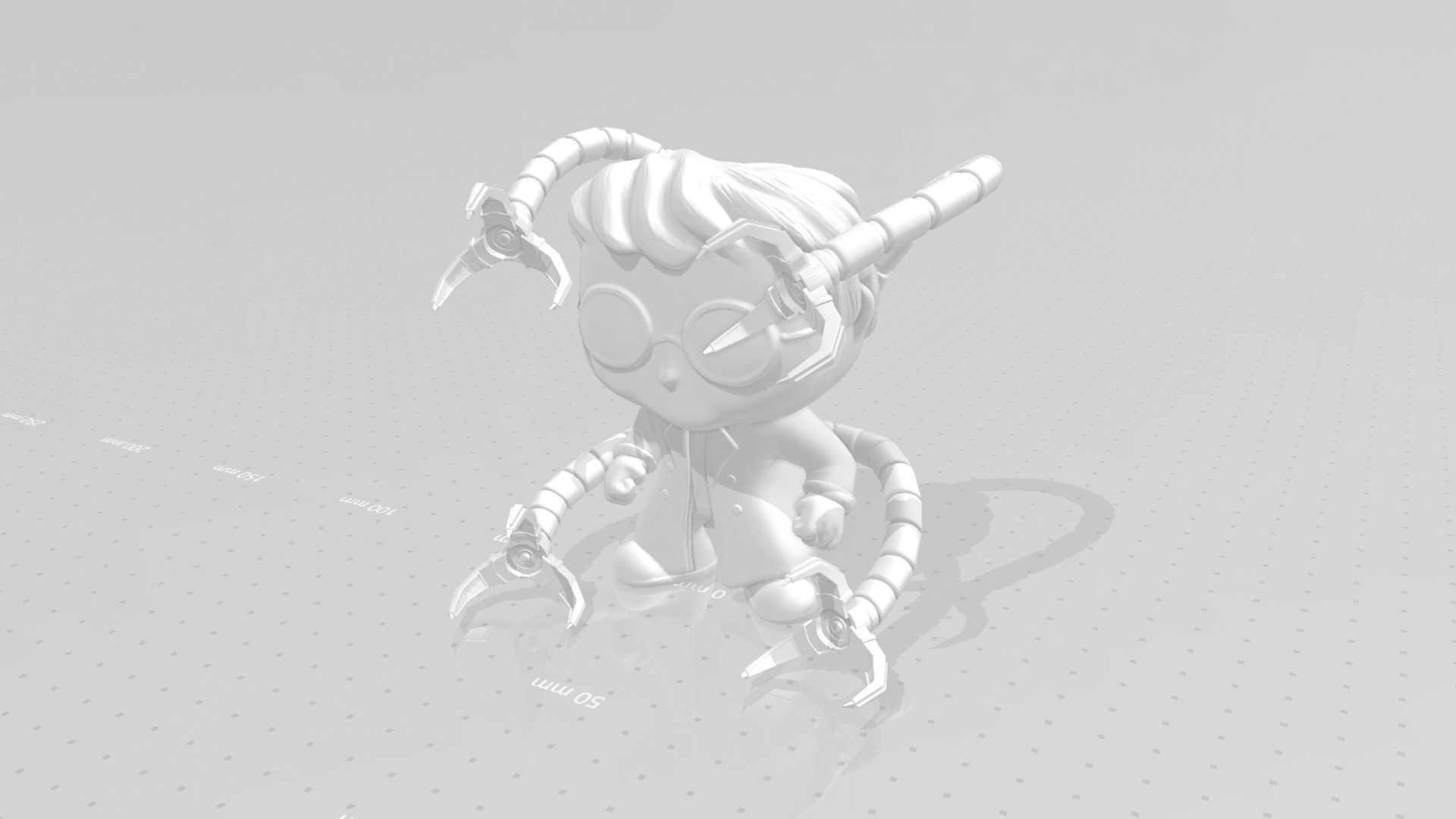 Doctor Octopus - Spider Man - Chibi Funko Style 3D print model_12