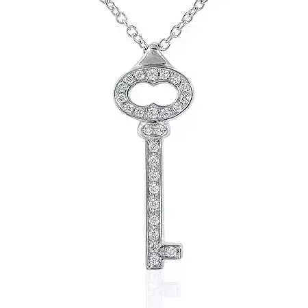 KT-011 key necklace with diamonds