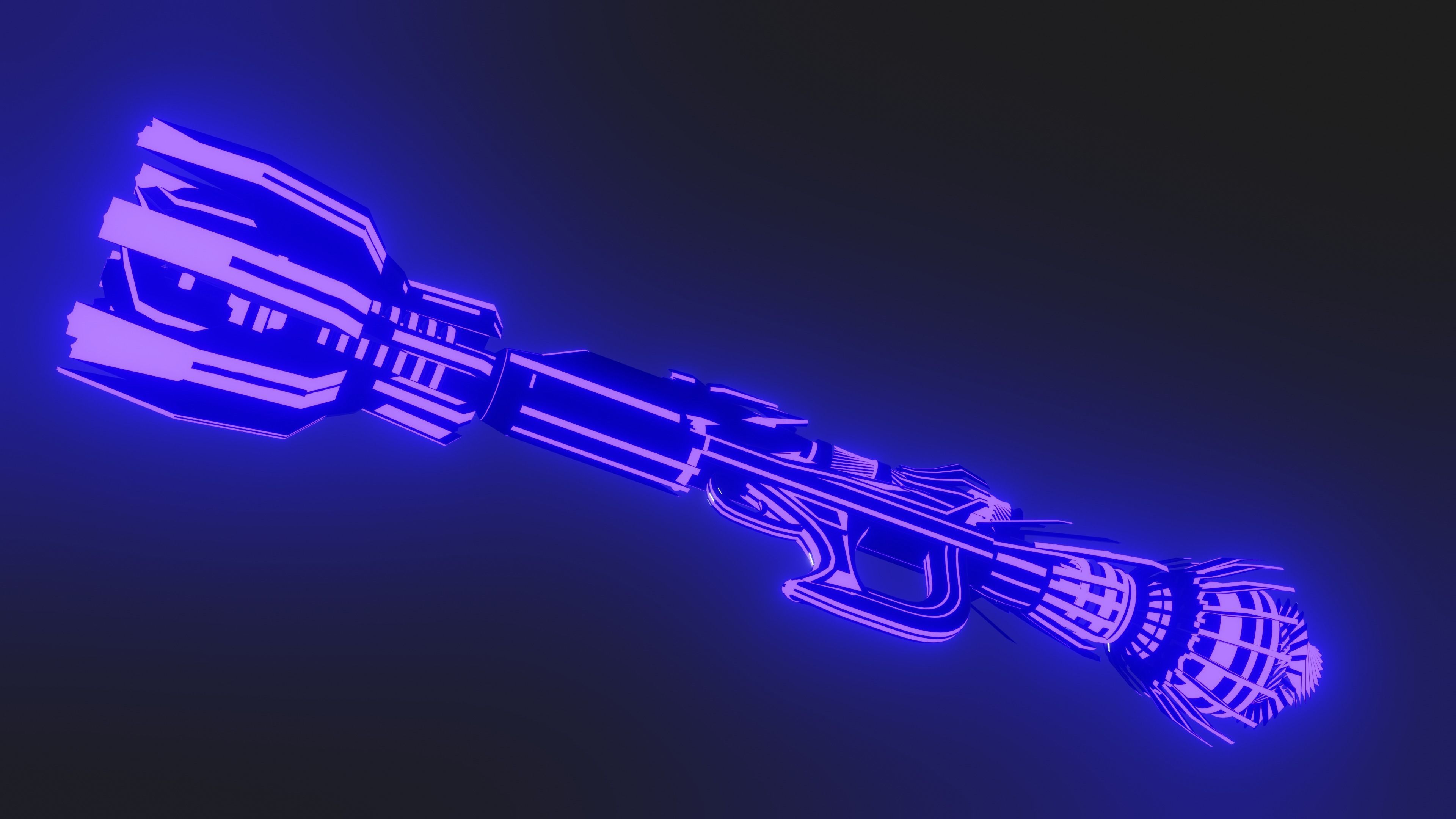 sciencefction cannon  3D model_5