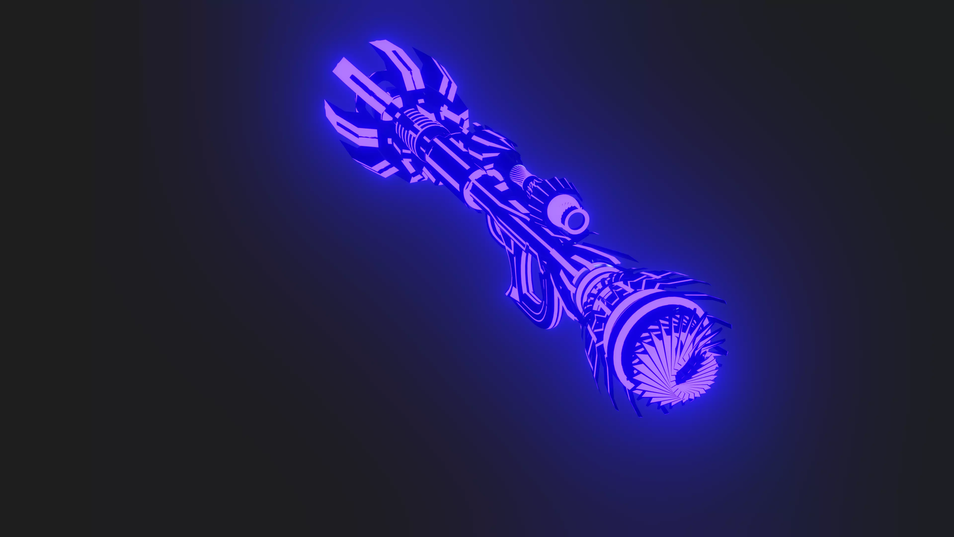 sciencefction cannon  3D model_0