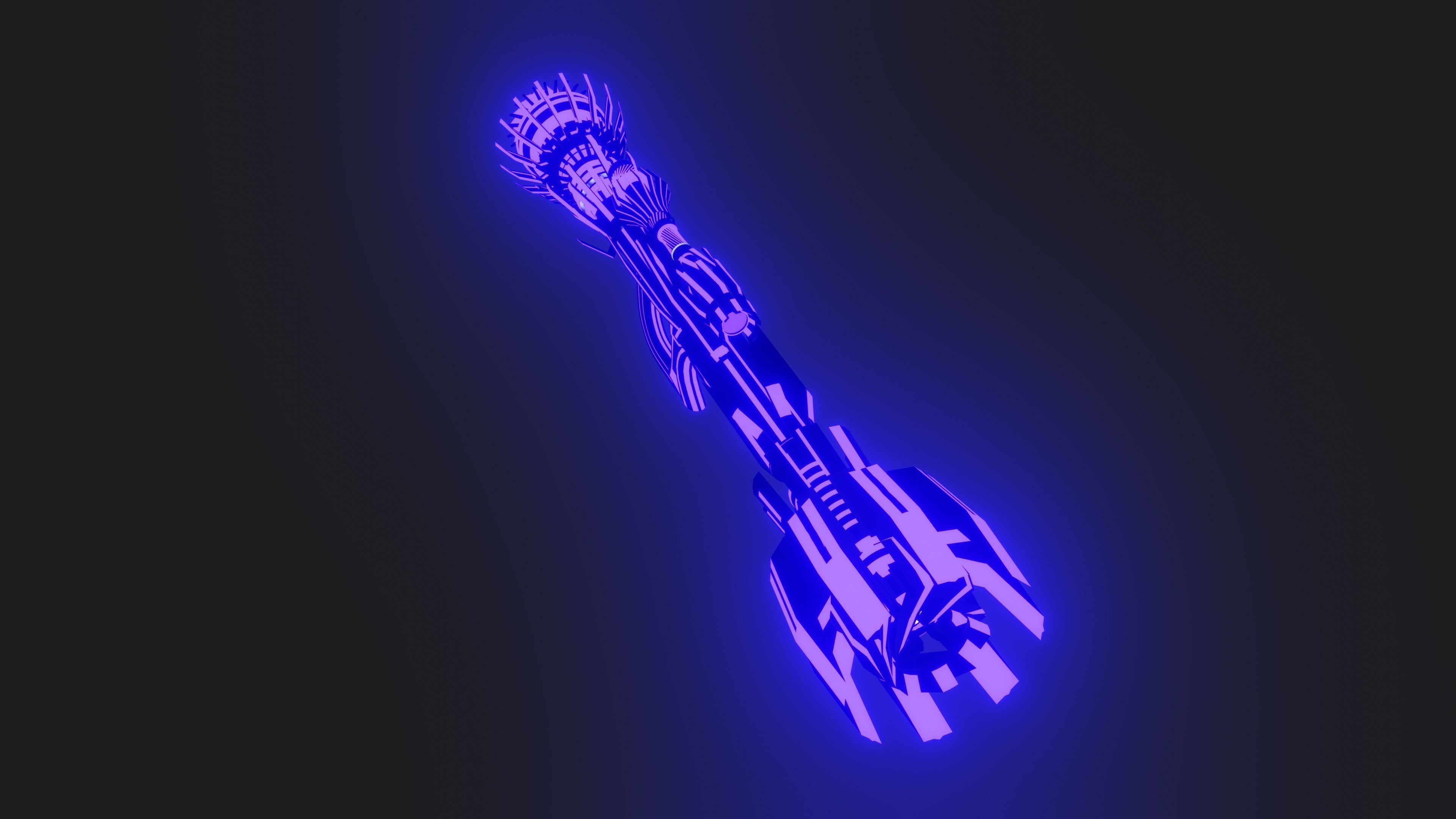 sciencefction cannon  3D model_2