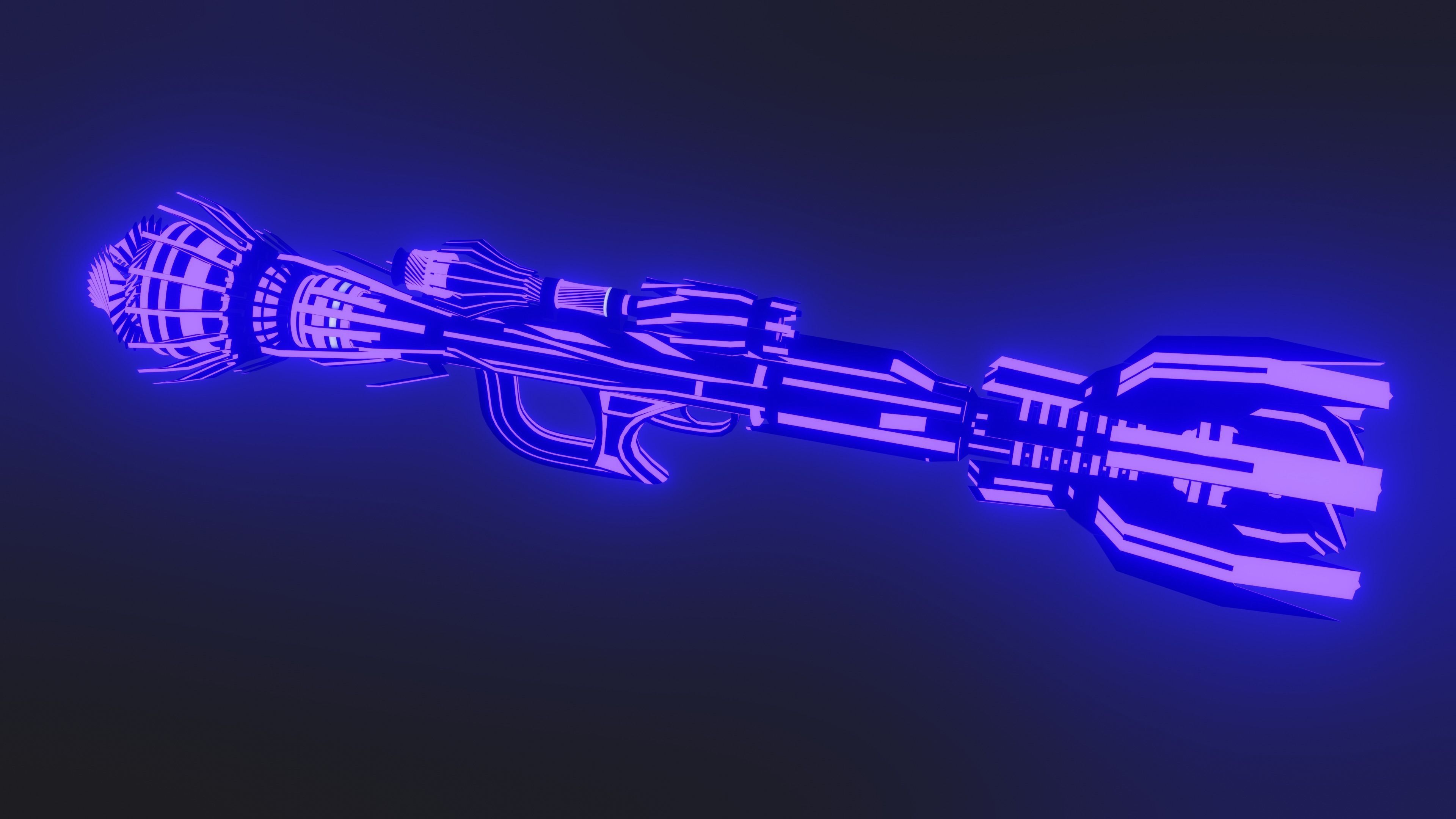 sciencefction cannon  3D model_1