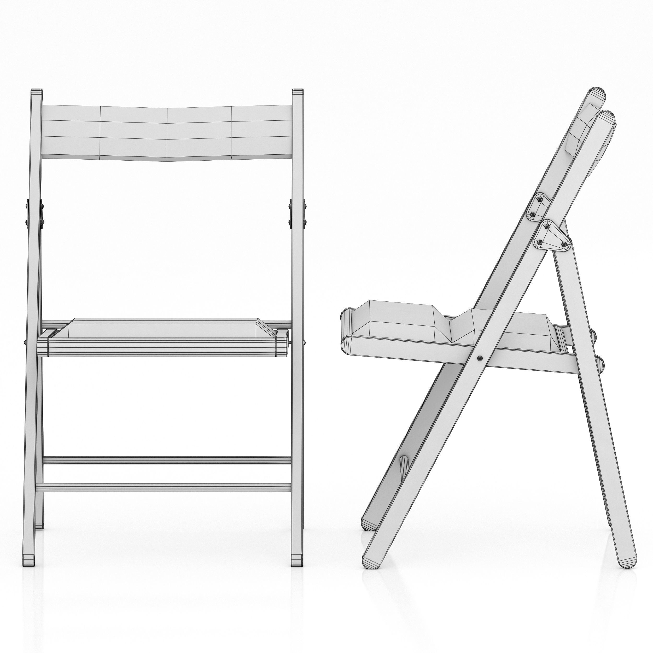 Ikea TERJE Folding chair 3D model_8