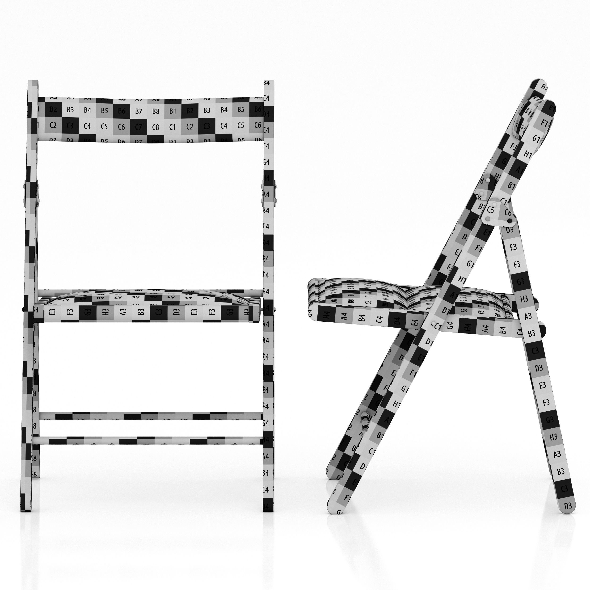 Ikea TERJE Folding chair 3D model_7