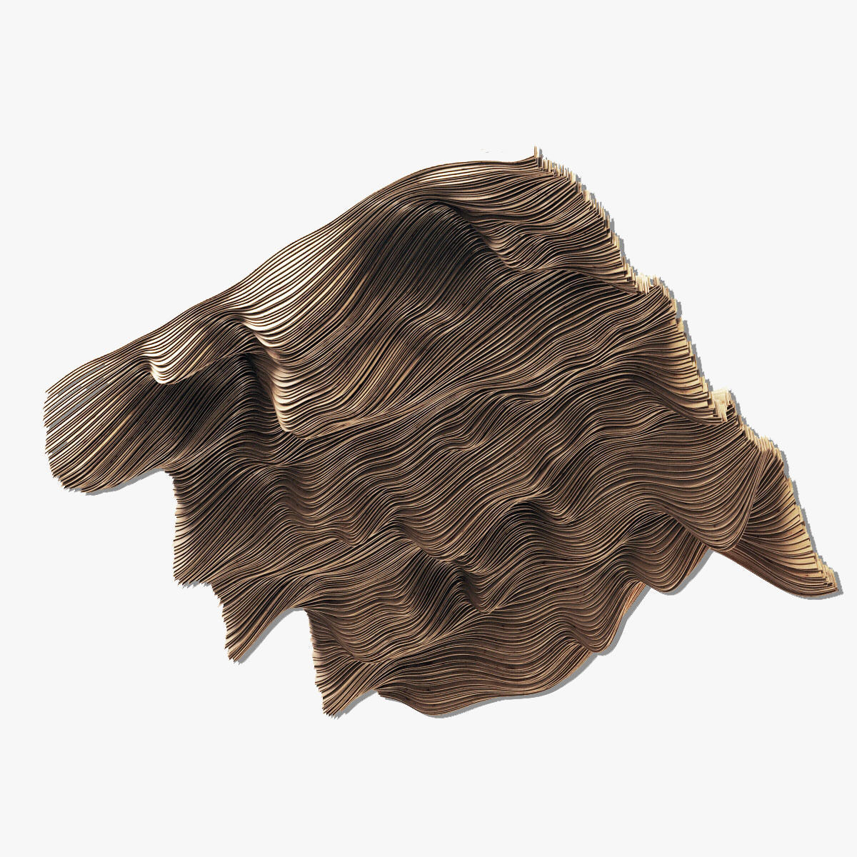 Parametric big ceiling wood n1 3D model_4