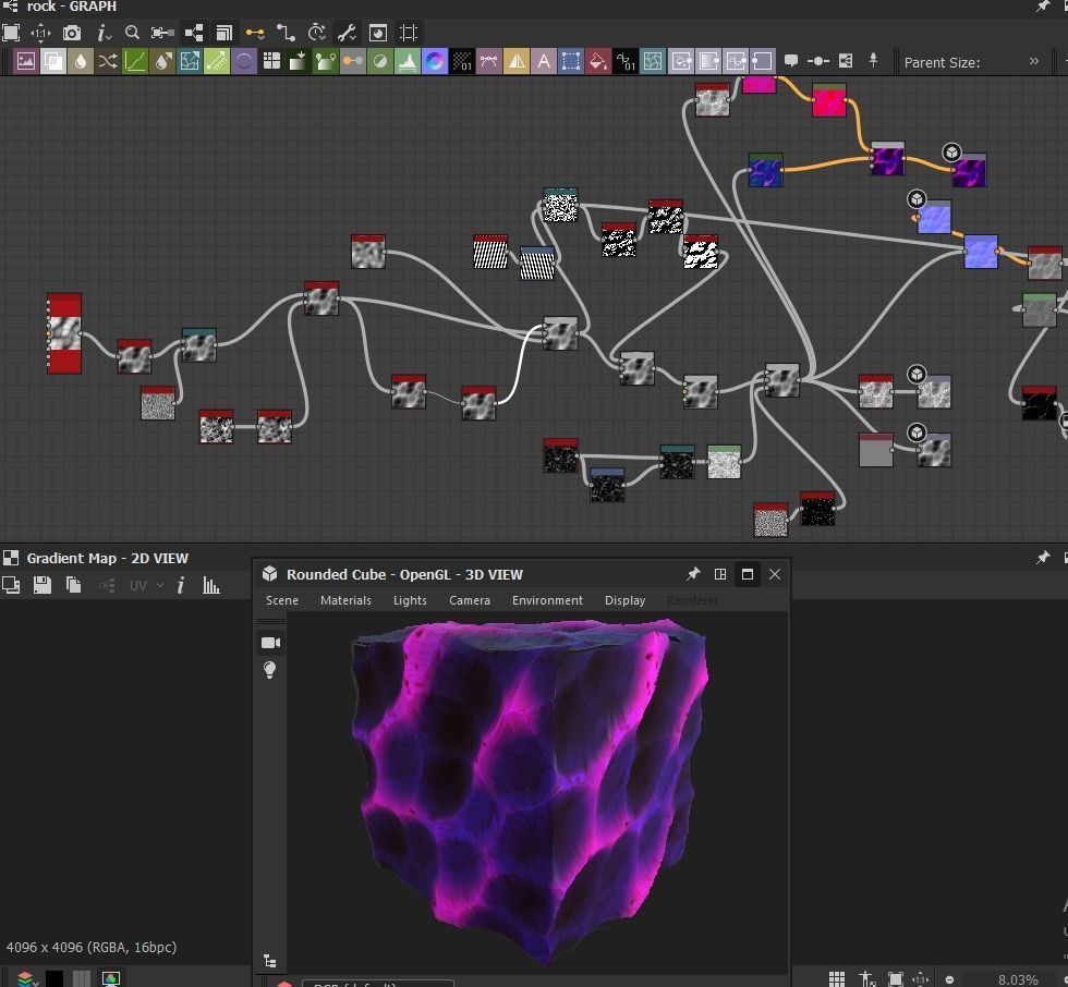 Obsidian Rock Material PBR Texture_2