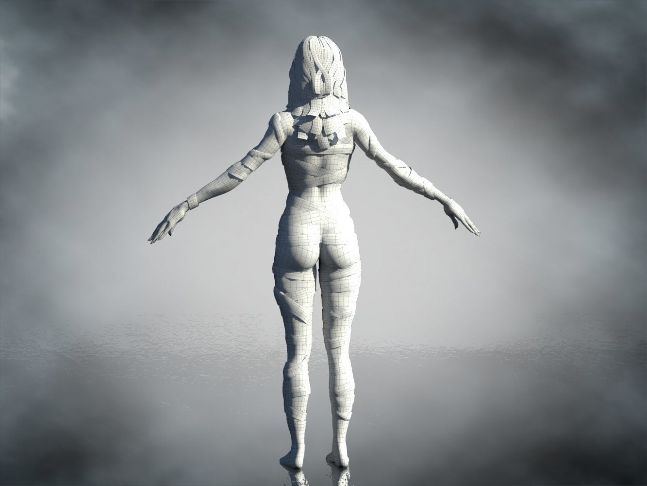 Ahmanet Low-poly 3D model_22