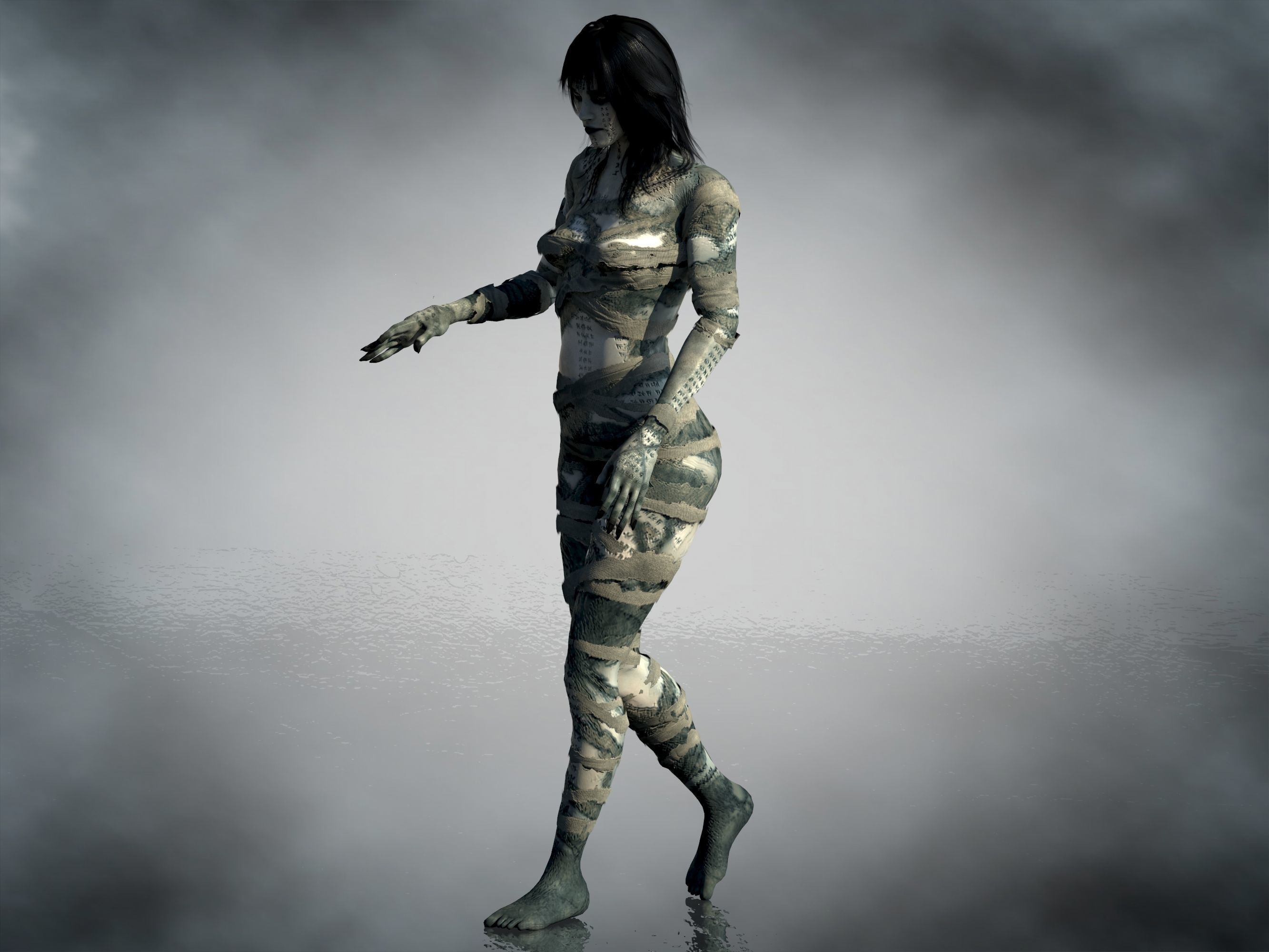 Ahmanet Low-poly 3D model_9