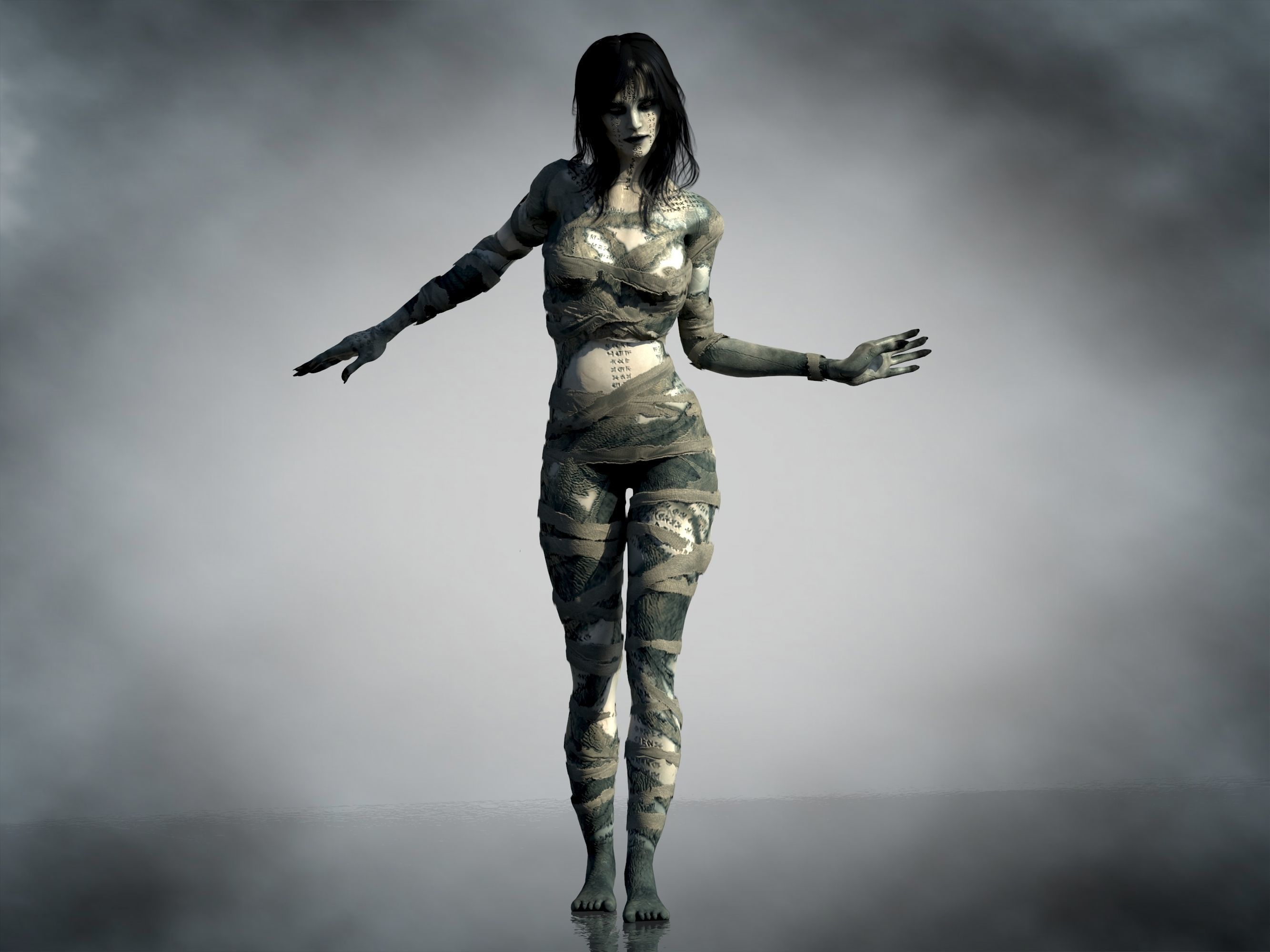 Ahmanet Low-poly 3D model_3