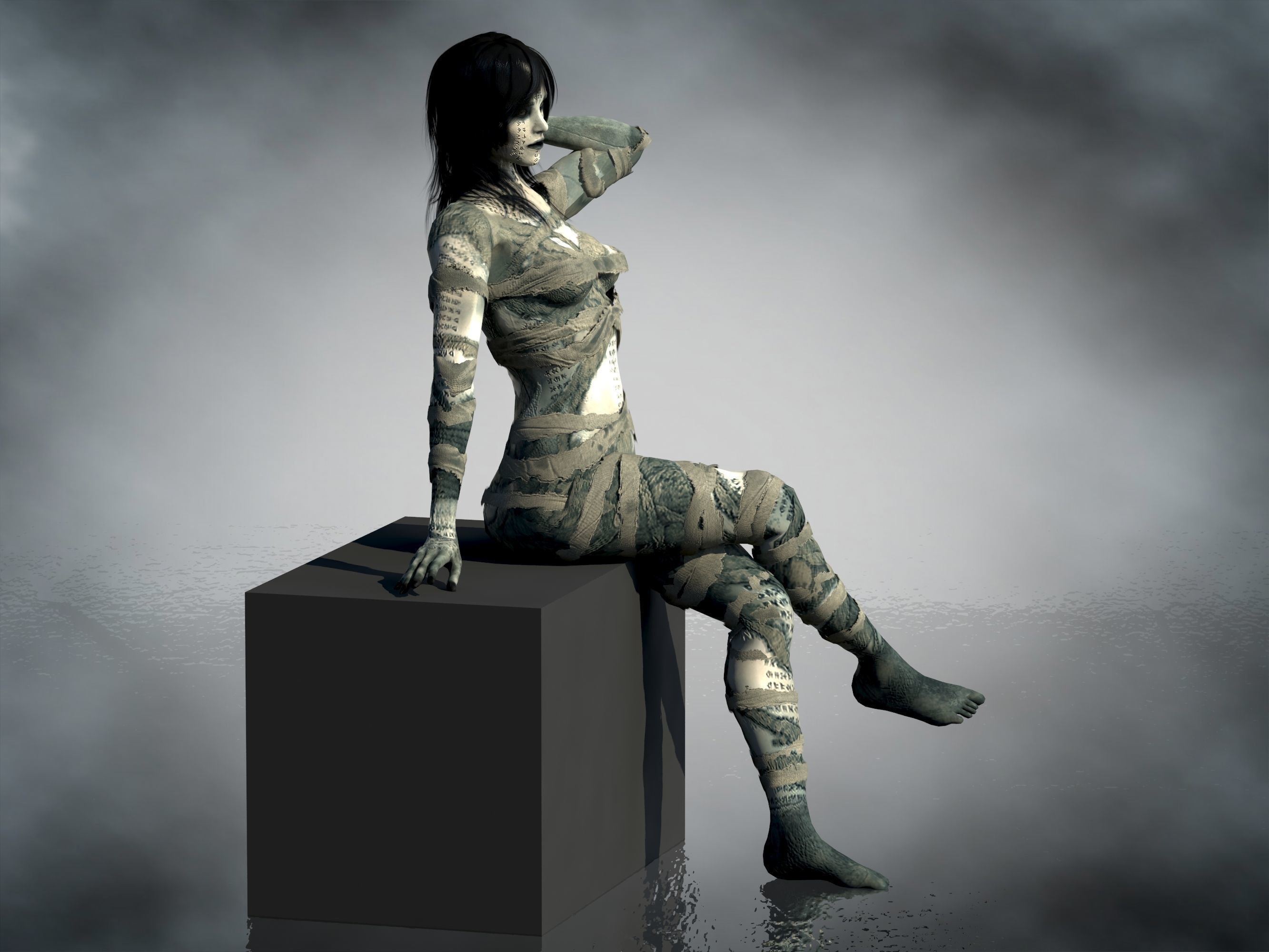 Ahmanet Low-poly 3D model_16