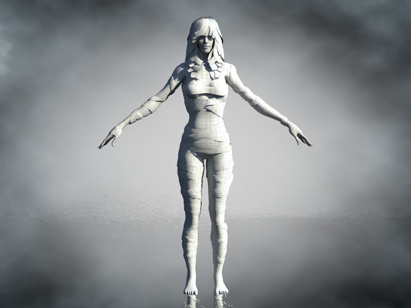 Ahmanet Low-poly 3D model_20