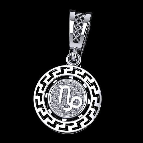 Zodiac Pendant Capricorn Free 3D print model