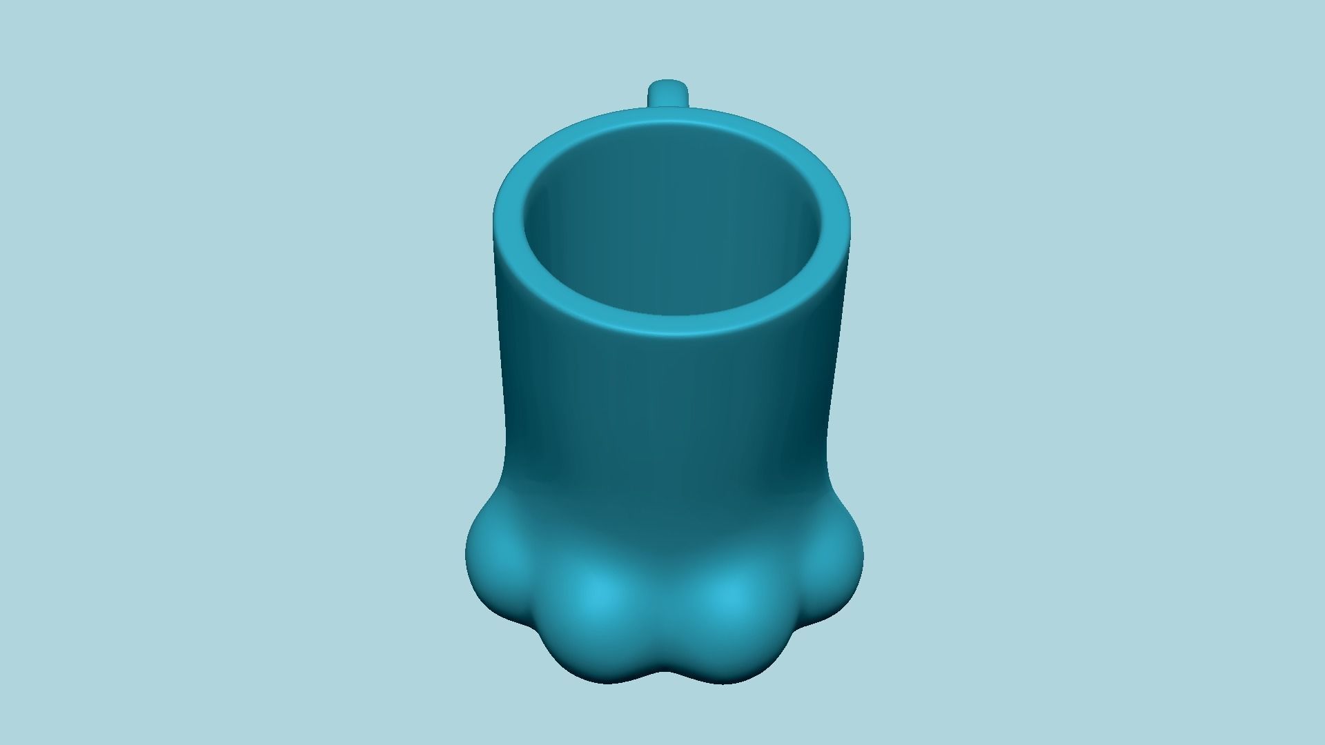 Cat Paw - Cute Creative MUG STL 3D print model_13