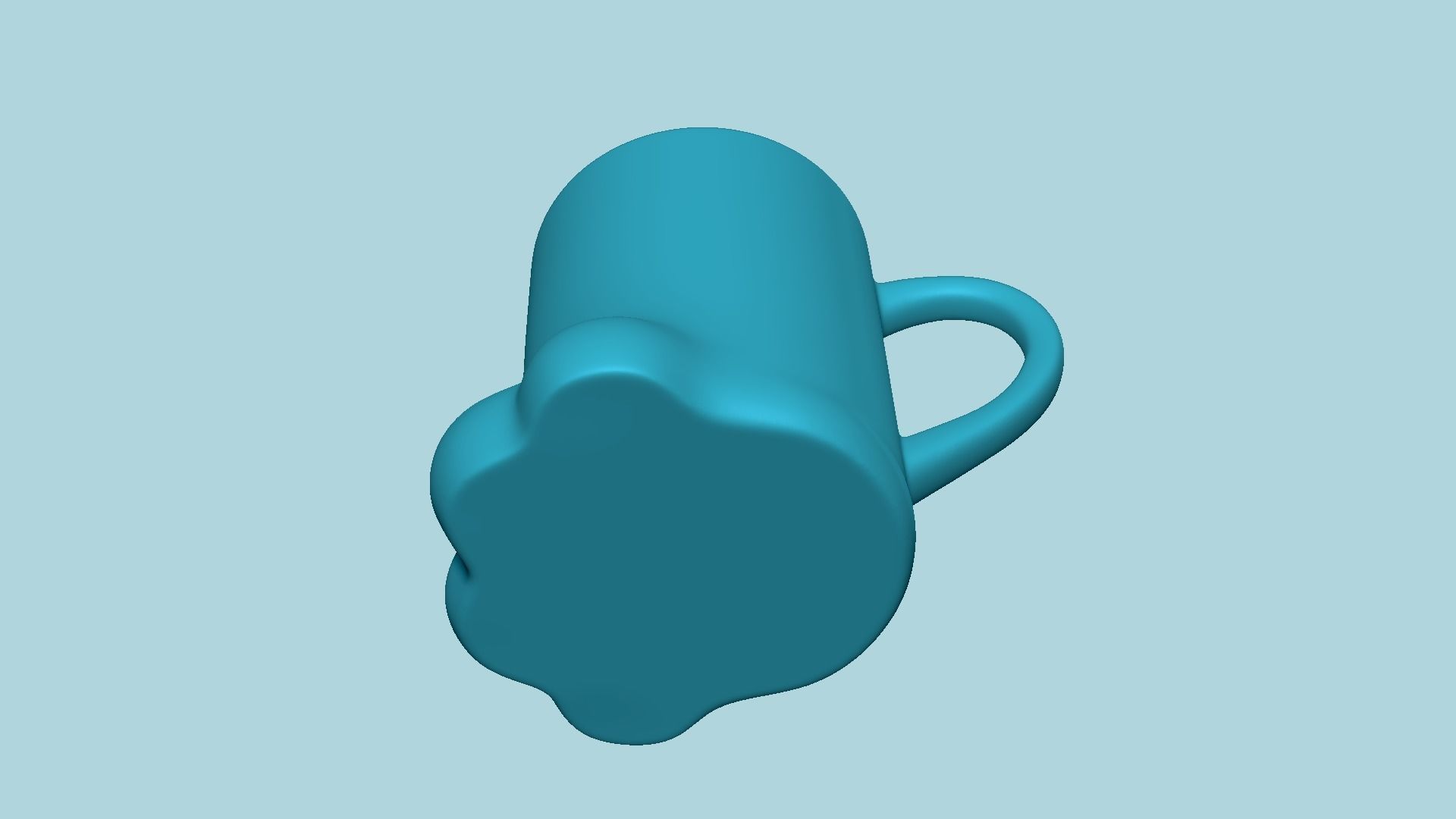 Cat Paw - Cute Creative MUG STL 3D print model_9