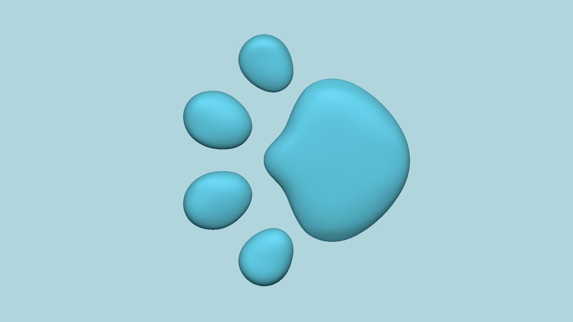 Cat Paw - Cute Creative MUG STL 3D print model_5