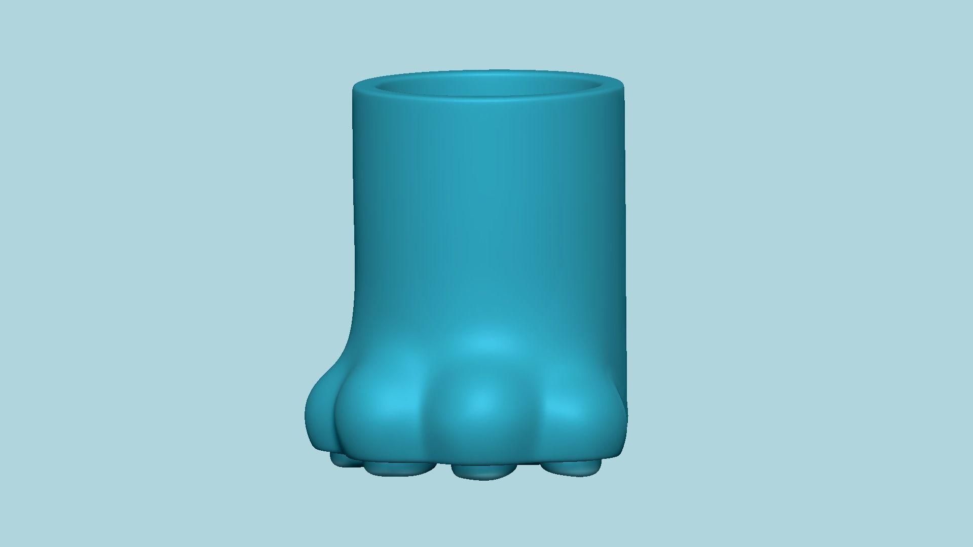 Cat Paw - Cute Creative MUG STL 3D print model_4