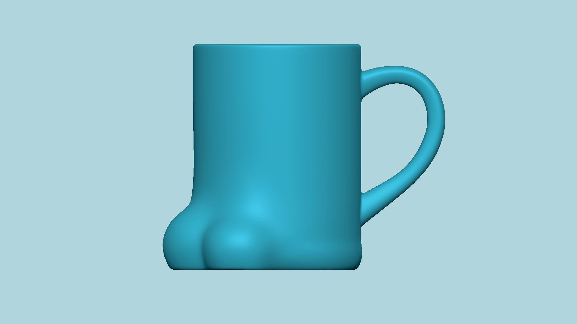 Cat Paw - Cute Creative MUG STL 3D print model_8
