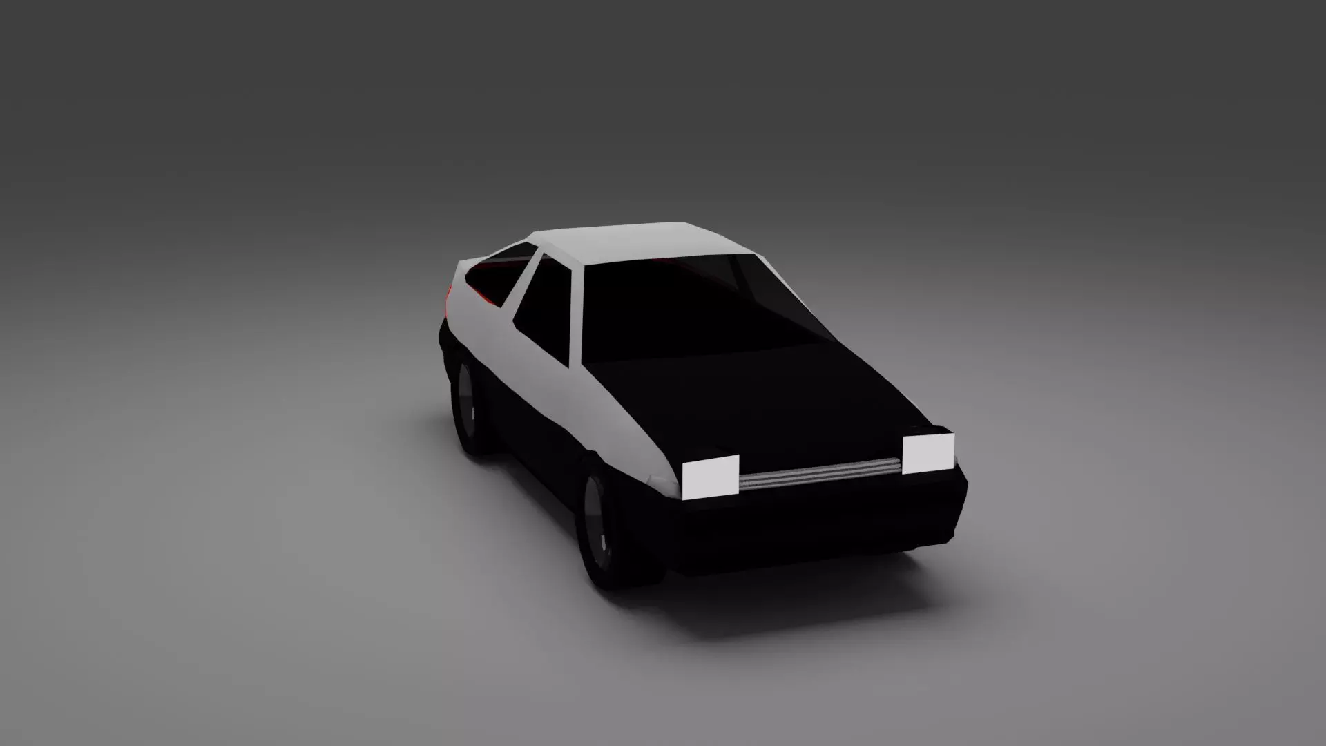 Toyota AE86 Low-poly 3D model_0