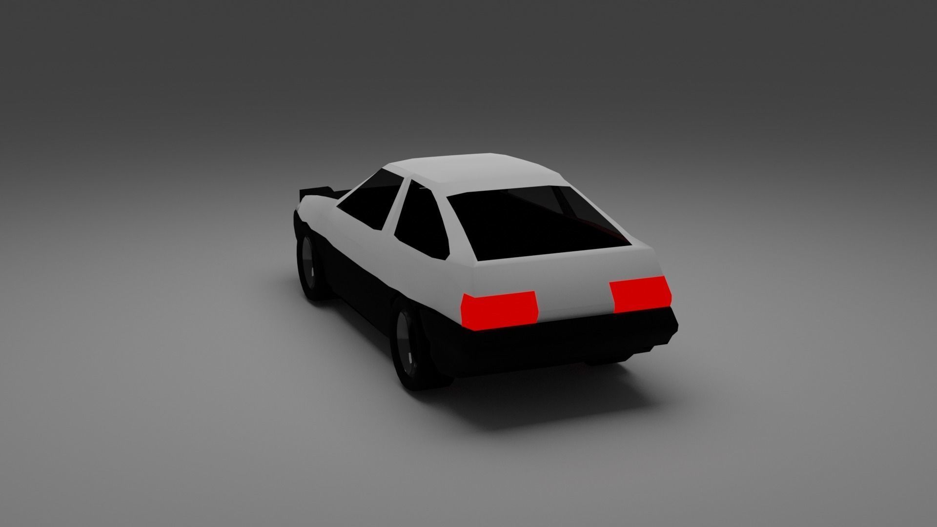Toyota AE86 Low-poly 3D model_1