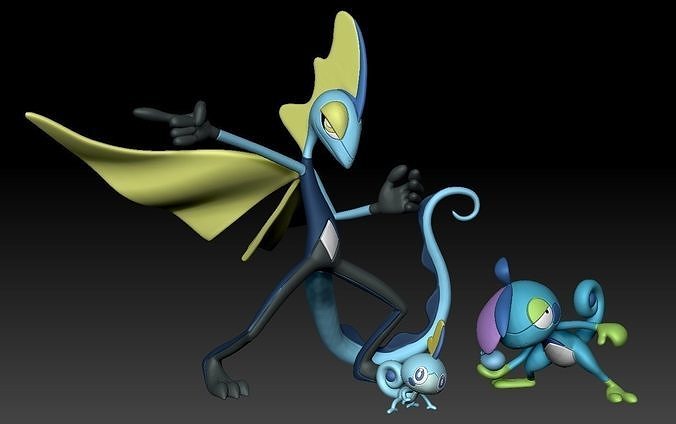 Pokemon Sobble Drizzile Inteleon 3D print model