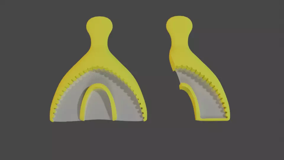 Bite tray - dental impression 3D model_0