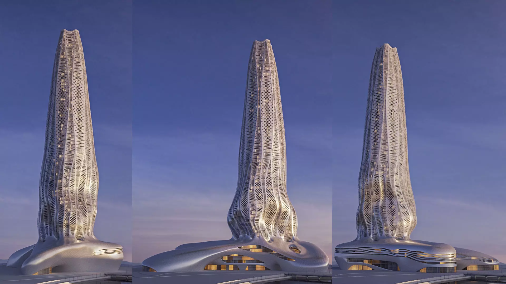 Futuristic building 43 3D model_0