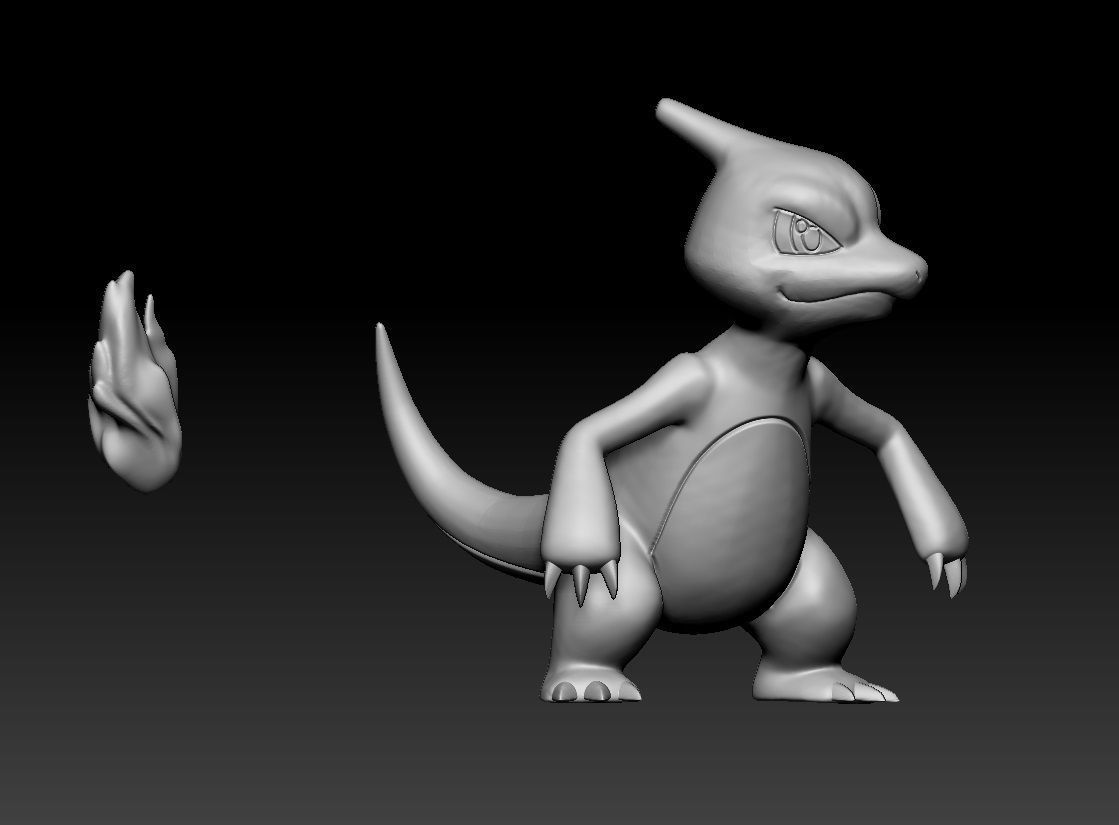 Pokemon  Charmander Charmeleon Charizard Mega Evolution 3D print model_3