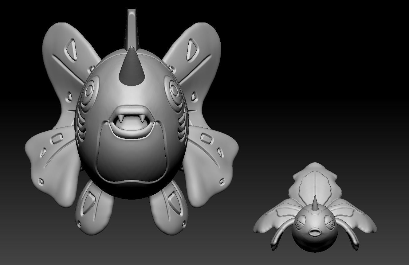 Pokemon Goldeen Seaking 3D print model_1