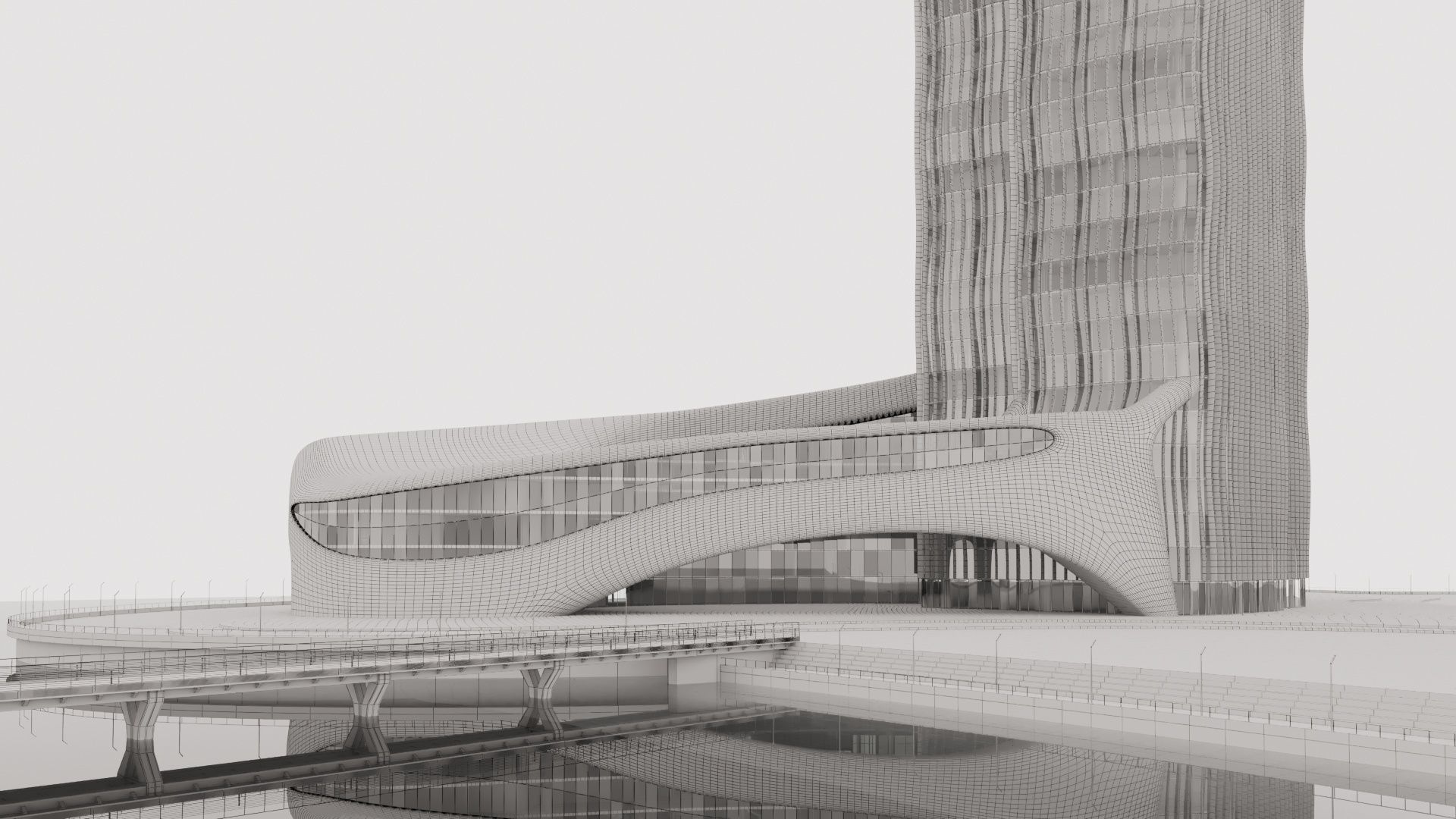 Futuristic building collection 4x 10 _16