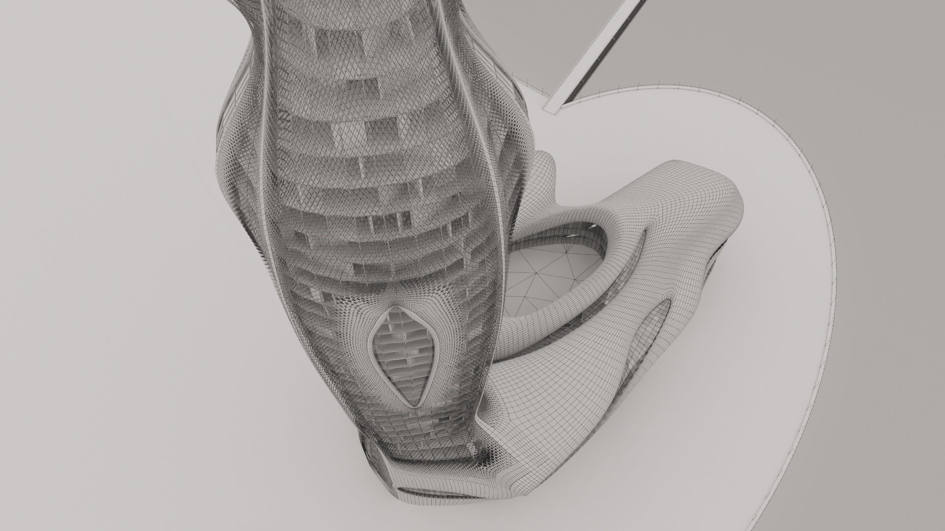 Futuristic building collection 4x 10 _12