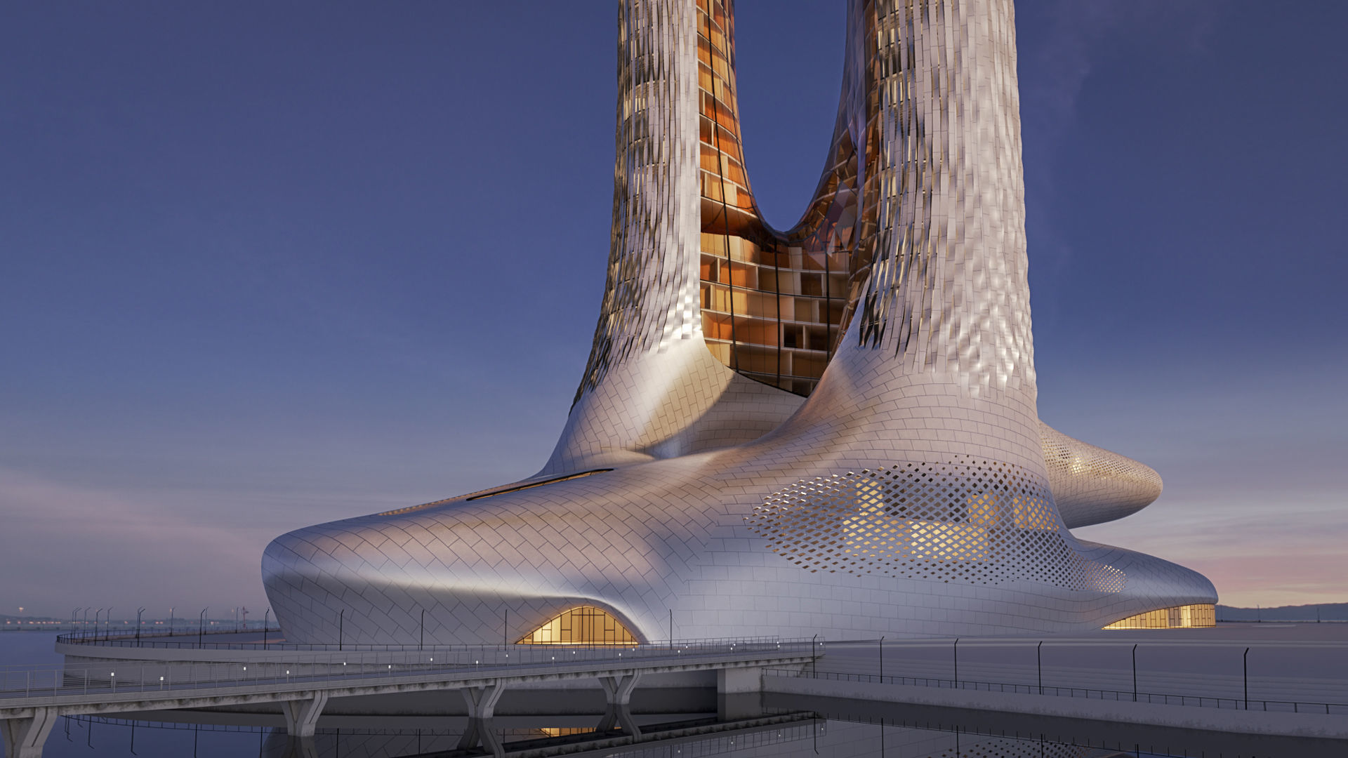 Futuristic building collection 4x 10 _2