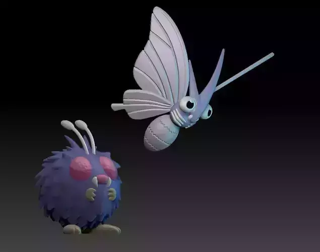Pokemon Venonat Venomoth