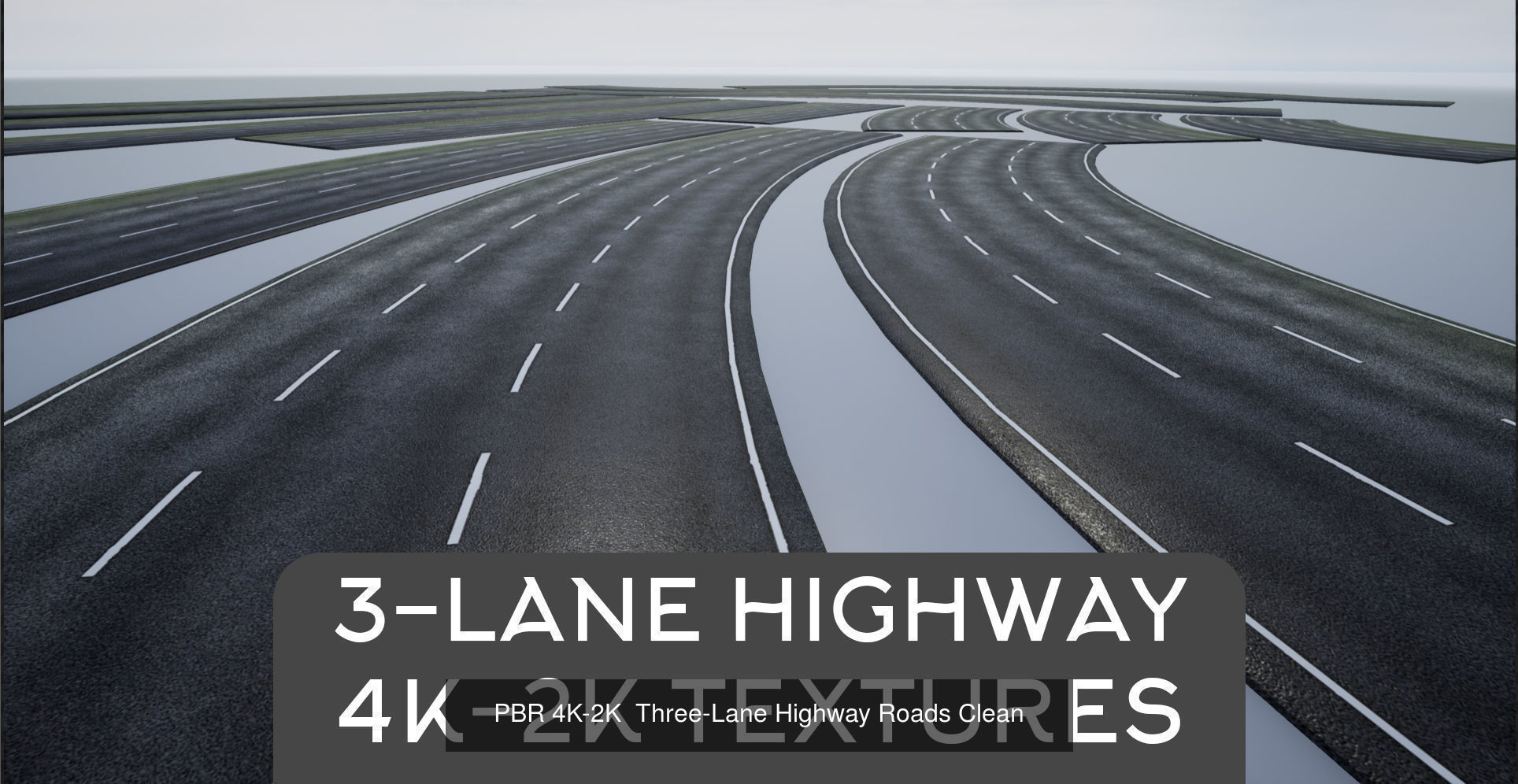 PBR 4K-2K Three-Lane Modular Highway Collection _1