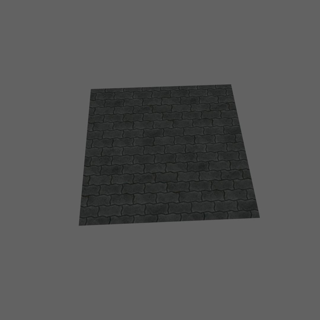 paving stone ground free VR / AR / low-poly 3D model | CGTrader
