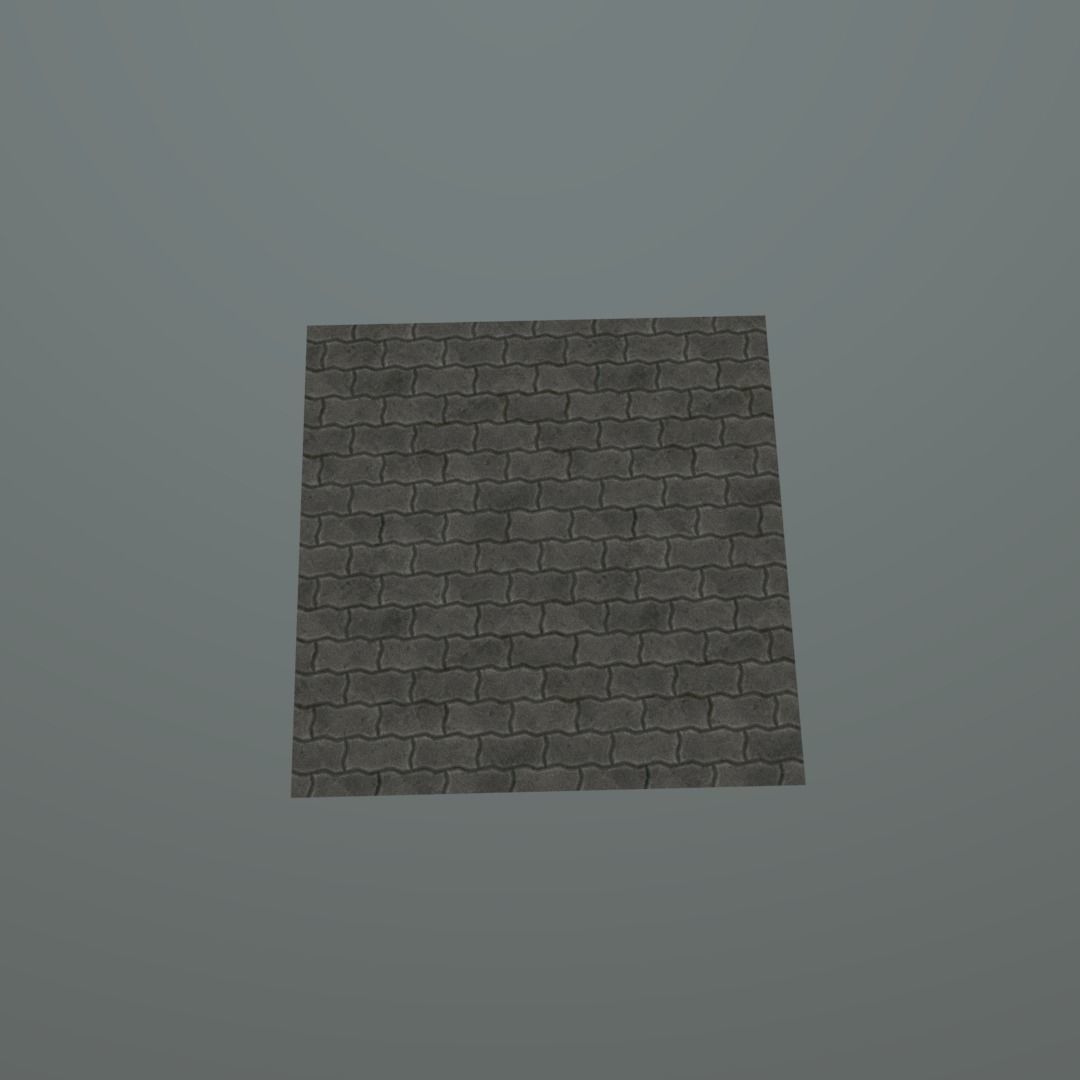 paving stone ground free VR / AR / low-poly 3D model | CGTrader