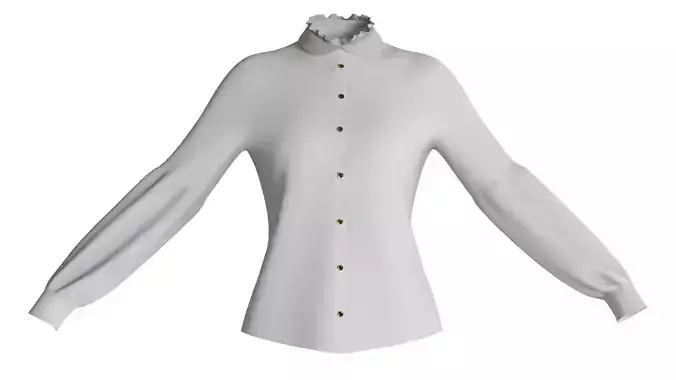 Uniform student white shirt v28