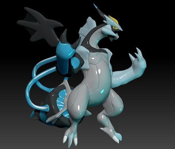 Pokemon Black Kyurem Overdrive Mode 3D print model
