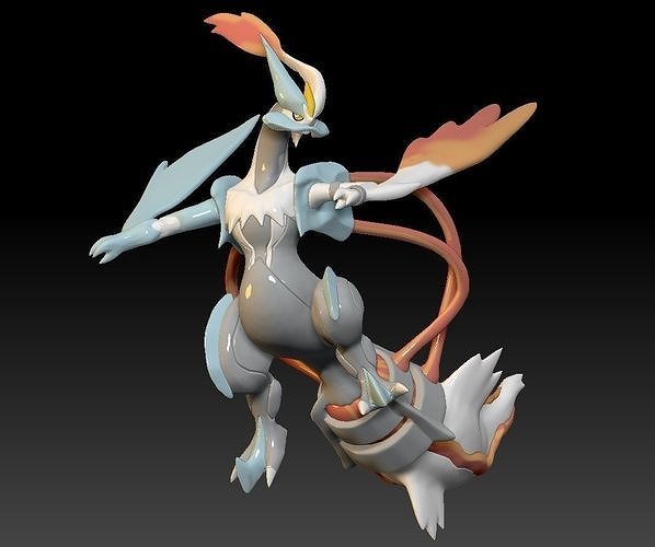 Pokemon White Kyurem Overdrive Mode 3D print model